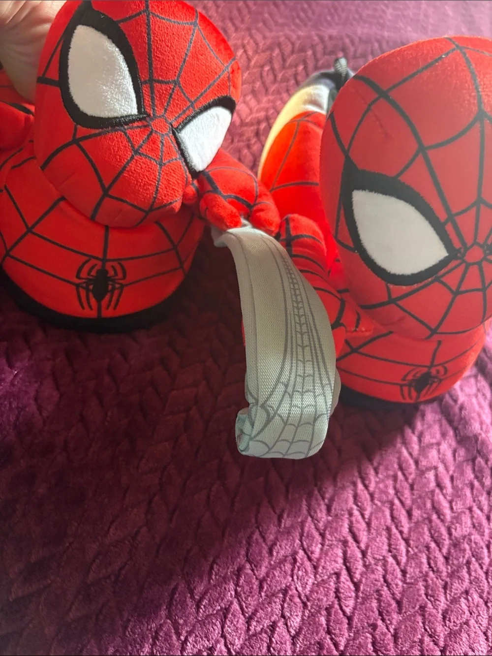 Spiderman Red & White Kids Slippers